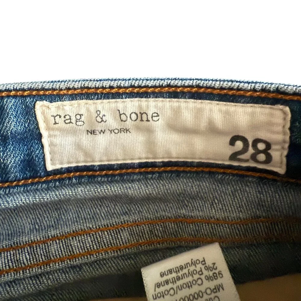 Rag & Bone Womens Nina High-Rise Denim Shorts Size 28 - Picture 5 of 6